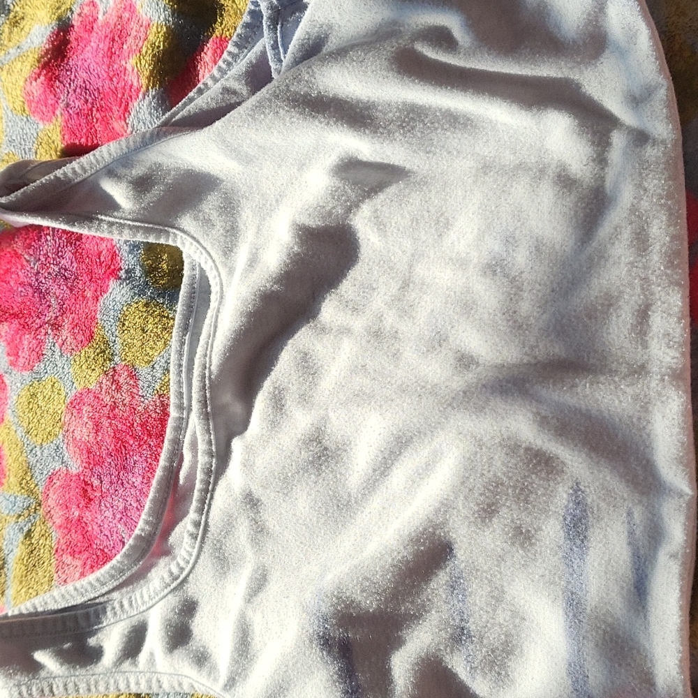 White Tye dye cropped tank